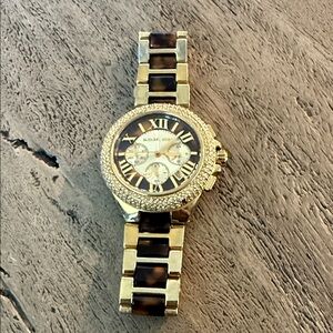 Michael Kors Gold and Black Women's Watch